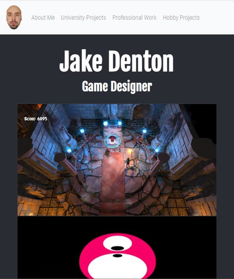 Jake Denton - Game Designer Small-Screen Preview